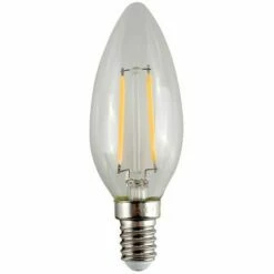 MINISUN 4W SES E14 LED Filament Candle Bulb 2700K Warm White - Single