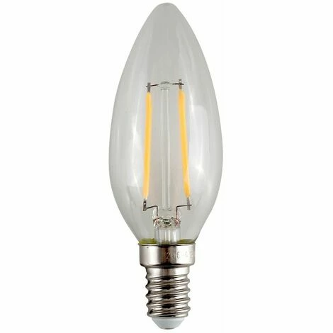 MINISUN 4W SES E14 LED Filament Candle Bulb 2700K Warm White - Single MINISUN 4W SES E14 LED Filament Candle Bulb 2700K Warm White - Single -MINISUN Shop 8748106 1