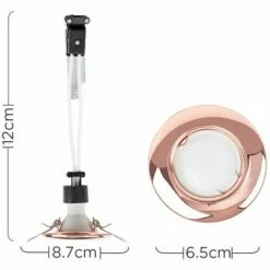 MINISUN Copper Finish GU10 Ceiling Downlight + 1 X 5W Warm White LED Bulb -MINISUN Shop 8748146 4