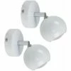 MINISUN 2 X Eyeball Ceiling/Wall Spotlights - White -MINISUN Shop 8748156 1