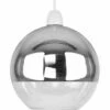 MINISUN Two Tone & Glass Globe Arco Ball Ceiling Pendant Light Shade - Chrome -MINISUN Shop 8748219 1