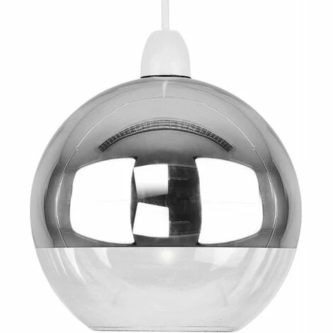 MINISUN Two Tone & Glass Globe Arco Ball Ceiling Pendant Light Shade - Chrome MINISUN Two Tone & Glass Globe Arco Ball Ceiling Pendant Light Shade - Chrome -MINISUN Shop 8748219 1