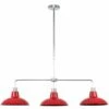 MINISUN 3 Way Rise & Fall Suspended Over Table Ceiling Light With Retro Shades - Red 2 MINISUN 3 Way Rise & Fall Suspended Over Table Ceiling Light With Retro Shades - Red -MINISUN Shop 8748303 1