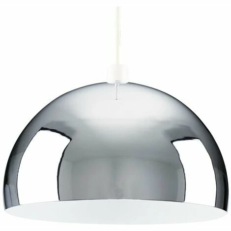 MINISUN Metal Dome Ceiling Pendant Light Shade - Chrome MINISUN Metal Dome Ceiling Pendant Light Shade - Chrome -MINISUN Shop 8748321 1