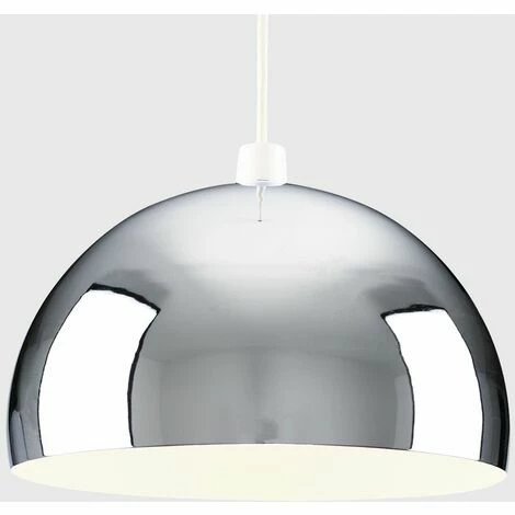 MINISUN Metal Dome Ceiling Pendant Light Shade - Chrome MINISUN Metal Dome Ceiling Pendant Light Shade - Chrome -MINISUN Shop 8748321 2