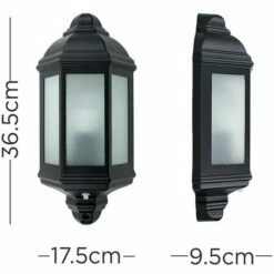 MINISUN IP44 Wiltshire Outdoor Wall Light Dusk Till Dawn - Black -MINISUN Shop 8748335 4