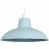 MINISUN Metal Easy Fit Ceiling Pendant Light Shade - Corn Flower Blue - No Bulb -MINISUN Shop 8748387 1