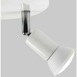 MINISUN Round Plate 3 Way Ceiling Spotlight + Warm White GU10 LED Bulbs - White -MINISUN Shop 8748427 3