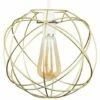 MINISUN Atom Metal Basket Cage Ceiling Pendant Light Shade - Gold - No Bulb -MINISUN Shop 8748466 1