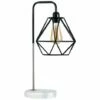 MINISUN Talisman Marble Base Table Lamp With Shade - Black Shade -MINISUN Shop 8748503 1