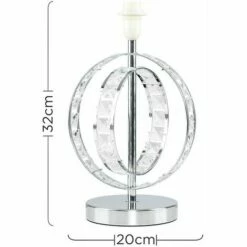 MINISUN Acrylic Jewel Double Hoop Table Lamp Base -MINISUN Shop 8748531 4