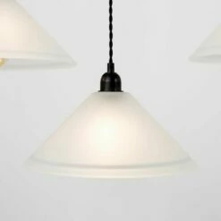 MINISUN Industrial Black 4 Way Bar Wrap Over Ceiling Light + Frosted Glass Shades 4 MINISUN Industrial Black 4 Way Bar Wrap Over Ceiling Light + Frosted Glass Shades -MINISUN Shop 8748649 3