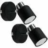 MINISUN 2 X Ceiling/Wall Spotlights - Black -MINISUN Shop 8748708 1