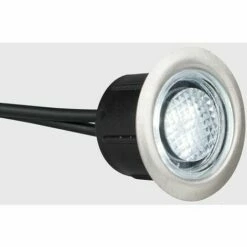 MINISUN White LED Round Garden Decking / Kitchen Plinth IP67 Rated Lights Kit - Pack Of 6 -MINISUN Shop 8748715 2