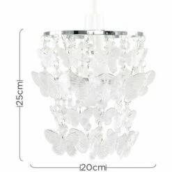 MINISUN Acrylic Ceiling Pendant Light Shade Crystal Jewel Chandeliers Shades - Butterfly Clear -MINISUN Shop 8748762 2