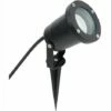 MINISUN Ground Spike Wall Mount IP65 Outdoor Light Black LED GU10 Bulb Cool White - Single -MINISUN Shop 8755387 1