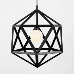 MINISUN Geometric Ceiling Pendant Light - Matt Black -MINISUN Shop 8767714 2