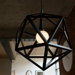 MINISUN Geometric Ceiling Pendant Light - Matt Black -MINISUN Shop 8767714 3
