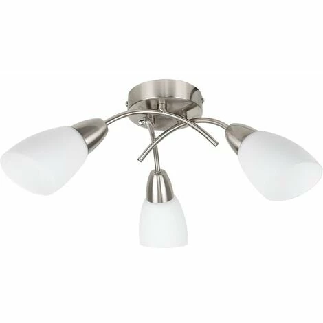 MINISUN 3 Way Arm Cross Over Flush Ceiling Light Frosted Glass Shades - No Bulbs MINISUN 3 Way Arm Cross Over Flush Ceiling Light Frosted Glass Shades - No Bulbs -MINISUN Shop 8829952 1