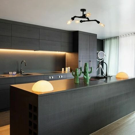 MINISUN Industrial 4 Way Matt Black Angular Ceiling Light MINISUN Industrial 4 Way Matt Black Angular Ceiling Light -MINISUN Shop 8922301 3