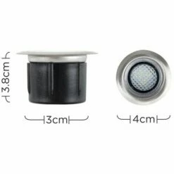 MINISUN 10 X LED Round IP67 Garden Decking Lights Kit - 3M Extension Cable - Warm White -MINISUN Shop 8941043 4