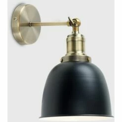 MINISUN 2 X Adjustable Knuckle Joint Wall Lights + 4W LED Filament Amber Light Bulbs - Black 3 MINISUN 2 X Adjustable Knuckle Joint Wall Lights + 4W LED Filament Amber Light Bulbs - Black -MINISUN Shop 8941074 2