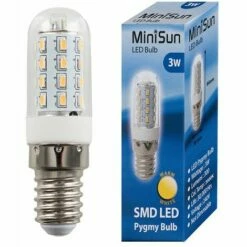MINISUN 3W High Power SES E14 LED Pygmy Light Bulb - Warm White