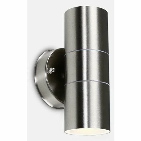 MINISUN GU10 Up & Down IP44 Outdoor Wall Light in Stainless Steel - No Bulbs MINISUN GU10 Up & Down IP44 Outdoor Wall Light In Stainless Steel - No Bulbs -MINISUN Shop 8947716 2