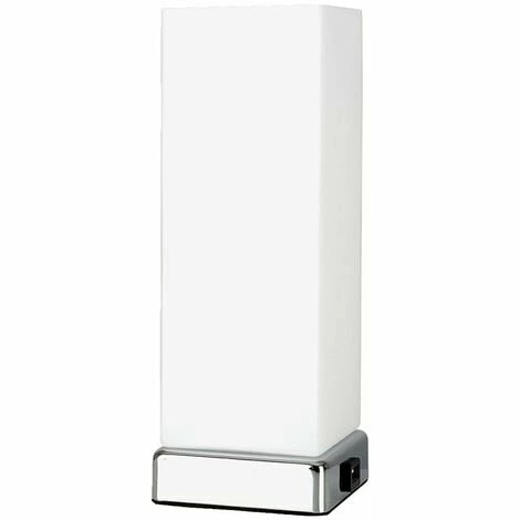 MINISUN Chrome & Frosted Glass Bedside Touch Dimmer Table Lamp + Usb Charging Port - No Bulbs MINISUN Chrome & Frosted Glass Bedside Touch Dimmer Table Lamp + Usb Charging Port - No Bulbs -MINISUN Shop 8947724 1