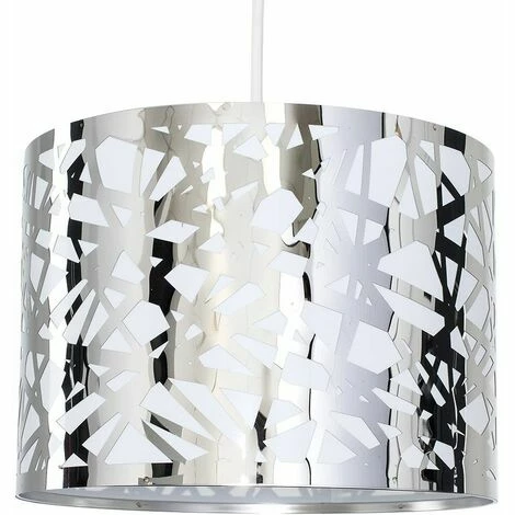 MINISUN Pattern Ceiling Pendant Light Shade Criss Cross Chrome MINISUN Pattern Ceiling Pendant Light Shade Criss Cross Chrome -MINISUN Shop 8947730 1
