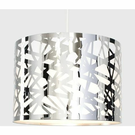 MINISUN Pattern Ceiling Pendant Light Shade Criss Cross Chrome MINISUN Pattern Ceiling Pendant Light Shade Criss Cross Chrome -MINISUN Shop 8947730 2
