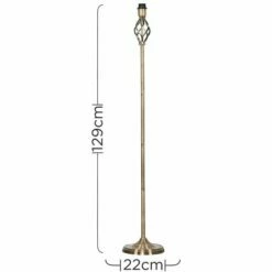 MINISUN Twist Traditional Floor Lamp - Antique Brass -MINISUN Shop 9003814 4