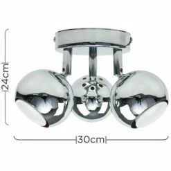 MINISUN 3 Way Spotlight Adjustable Ceiling Light - Chrome 5 MINISUN 3 Way Spotlight Adjustable Ceiling Light - Chrome -MINISUN Shop 9017610 4