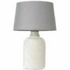 MINISUN Cement Base Table Lamp Grey Light Shade - No Bulb