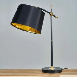 MINISUN Black & Brass Table Lamp Lampshades Lighting Range - No Bulb -MINISUN Shop 9033738 2
