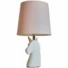 MINISUN White & Gold Ceramic Unicorn Table Lamp + Dusty Pink Light Shade - No Bulb 1 MINISUN White & Gold Ceramic Unicorn Table Lamp + Dusty Pink Light Shade - No Bulb -MINISUN Shop 9157001 1
