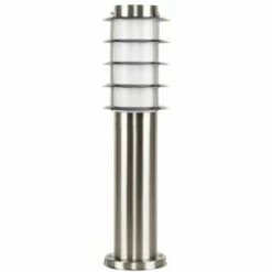 MINISUN Outdoor Stainless Steel Bollard Lantern Light Post - 450Mm + 13W Es E27 Bulb