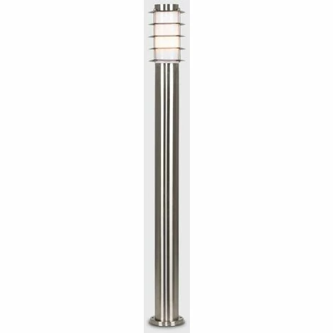 MINISUN Outdoor Stainless Steel Bollard Lantern Light Post - 1 Metre + 13W Spiral Bulb MINISUN Outdoor Stainless Steel Bollard Lantern Light Post - 1 Metre + 13W Spiral Bulb -MINISUN Shop 9169952 2