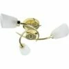 MINISUN 3 Way Spiral Ceiling Light With Frosted Glass Shades - Gold - No Bulb -MINISUN Shop 9185605 1