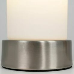 MINISUN 2 X Chrome Bedside Table Lamps + White Glass Shade -MINISUN Shop 9185615 3