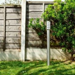 MINISUN Outdoor Garden Lighting IP44 Stainless Steel Bollard 1000mm - Single - No Bulbs -MINISUN Shop 9185637 3