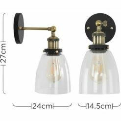 MINISUN Metal Adjustable Knuckle Joint Wall Light Ambrose - No Bulb -MINISUN Shop 9194791 4