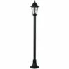 MINISUN 1.2M Black IP44 Outdoor Lamp Post Bollard Light 15W LED GLS Bulb - Cool White LED Bulb -MINISUN Shop 9385784 1