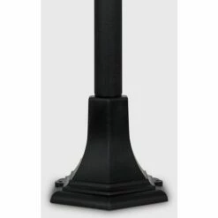 MINISUN 1.2M Black IP44 Outdoor Lamp Post Bollard Light 15W LED GLS Bulb - Cool White LED Bulb -MINISUN Shop 9385784 3