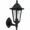 MINISUN Black Outdoor Security IP44 Rated Wall Light With 15W LED GLS Bulb - Cool White LED Bulb -MINISUN Shop 9385788 1