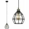 MINISUN Suspended Ceiling Light Fitting With Hamish Shade - Antique Brass -MINISUN Shop 9388129 1