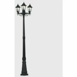 MINISUN Victorian Triple Lantern Garden Lamp Post LED Bulbs - Cool White -MINISUN Shop 9388243 2