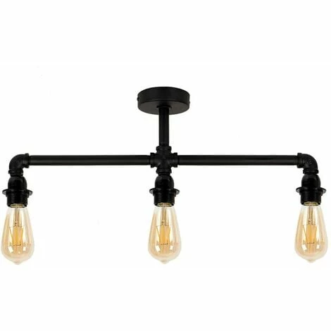 MINISUN Black 3 Way Ceiling Light Bar - No Bulb MINISUN Black 3 Way Ceiling Light Bar - No Bulb -MINISUN Shop 9418291 1
