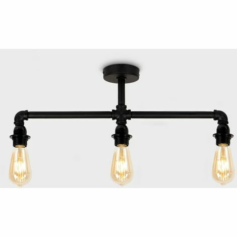 MINISUN Black 3 Way Ceiling Light Bar - No Bulb MINISUN Black 3 Way Ceiling Light Bar - No Bulb -MINISUN Shop 9418291 2