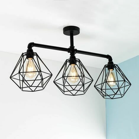 MINISUN Black 3 Way Ceiling Light Bar - No Bulb MINISUN Black 3 Way Ceiling Light Bar - No Bulb -MINISUN Shop 9418291 3